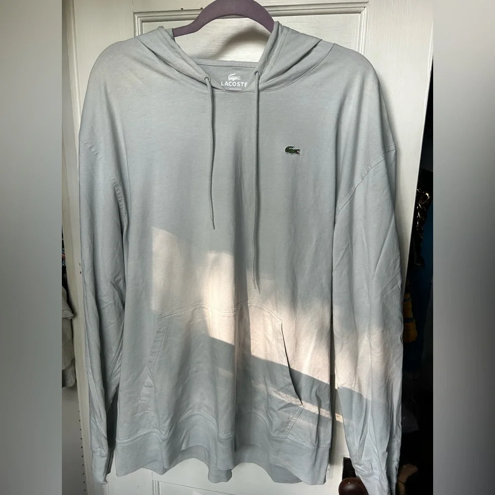 Lacoste Black, Gray, and Cream Hoodies - Picture 5 of 13